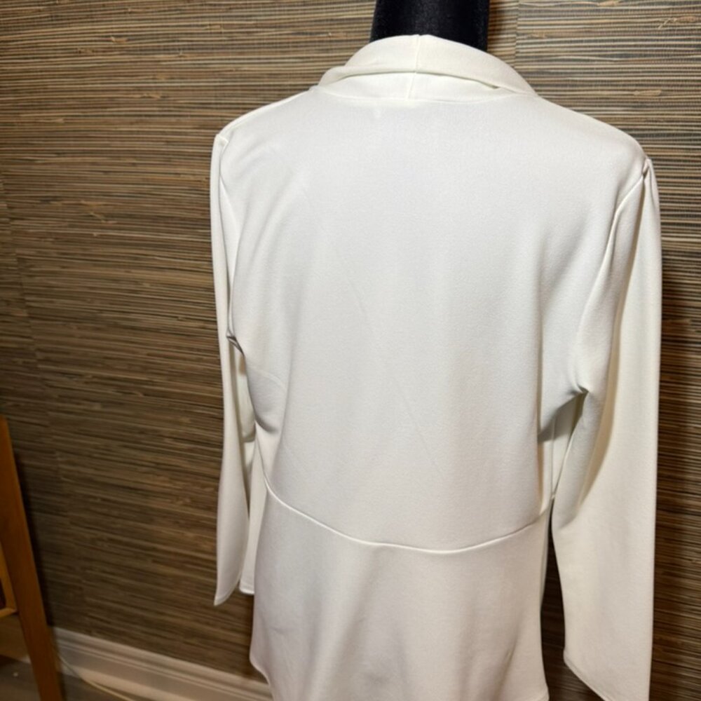 White Open Front Jacket - Picture 2 of 4
